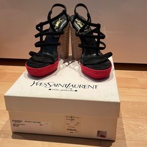 YSL espadrille high heels